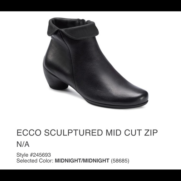 ecco sculptured bootie